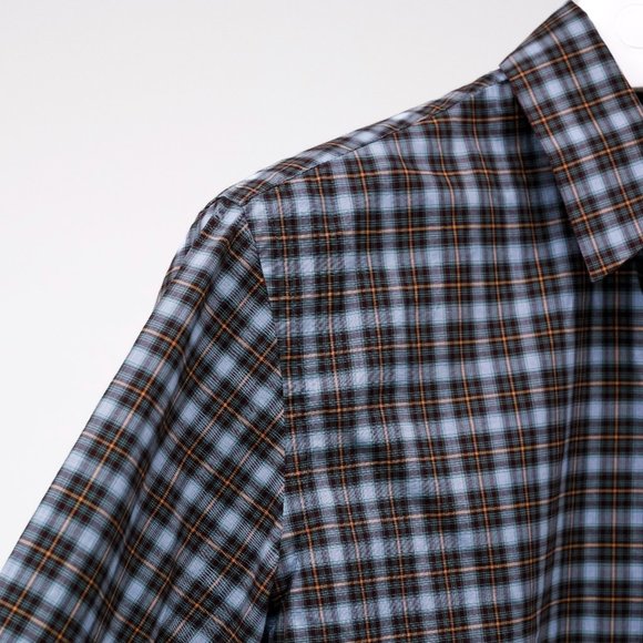 Prada Blue Checkered Cotton Shirt - Picture 5 of 14
